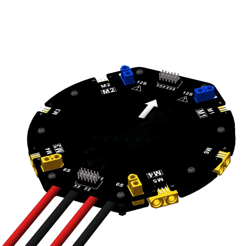 

1PCS 6/12S Circuit Splitter Module w TX60/TX90 480A Power Supply Distribute Board for 4/6-Axis/Multi-Rotor RC Drone ESC/FC Parts