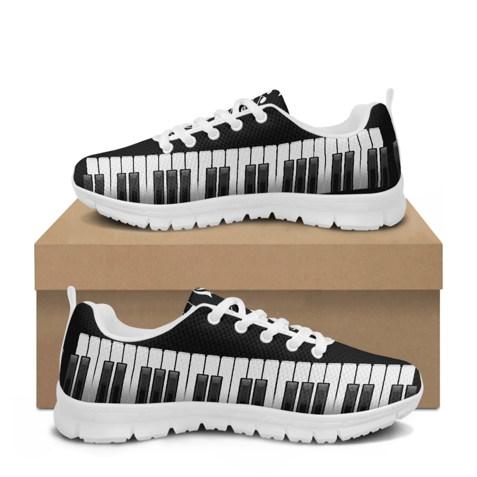 Coloranimal Music notes Women Running Walking Shoes Lightweight Anti-Slip Women Running Shoes for Travel