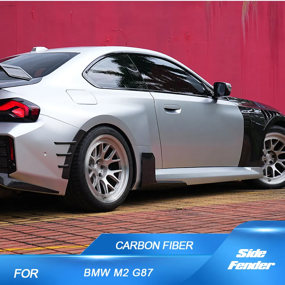 

Carbon Front / Rear Fender Arch Trim Set Canards for BMW M2 G87 2 Door 2022-2024 Car Side Fender Canards Trim Splitters Cover