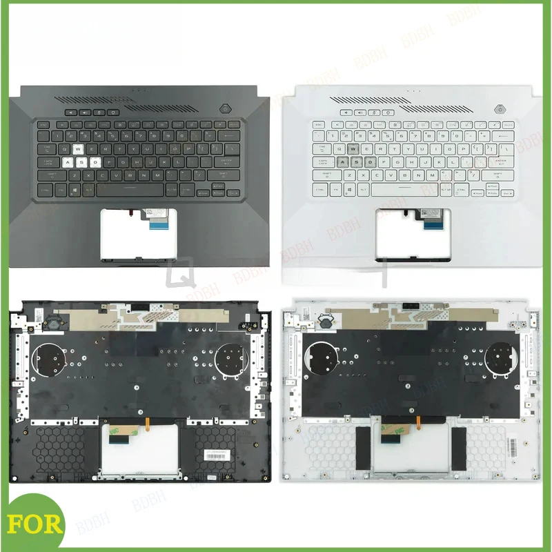 BDBH New Palmrest with US Backlit Keyboard For ASUS TUF Dash F15 FX516 FX516PM FX516PR FA516 15.6