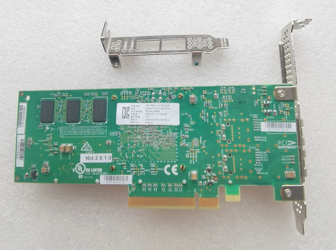 network card for Chelsio Dualport Netzwerkkarte PCIe 25Gbit T6225-CR card