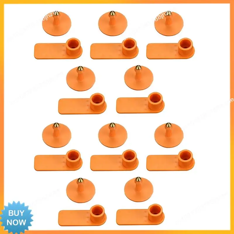 

A10R RFID UHF Tag 10 шт. UHF ушная бирка для животных ISO18000-6C электронная ушная бирка 860-960 МГц LF 134,2 МГц овечье ухо