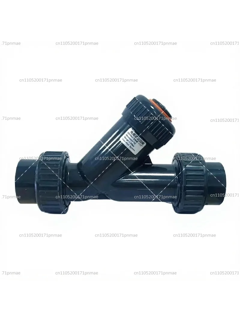 UPVC Plastic Angle Seat Check Valve Y Type Non Return One Way Corrosion Resistant for Aquarium Plumbing Irrigation