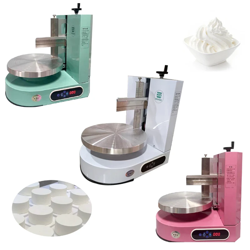 12 Inch Cake Coating Machine Bread Cream Butter Decoration Spreader Weeding Cake Daubing Icing Layup Covering Machine For Birthd