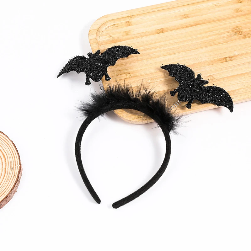 Halloween Devil Hair Band Halloween Party Decoration Spider Web Witch Dance Headband Photo Props Ghost Festival Bat Head Hoop