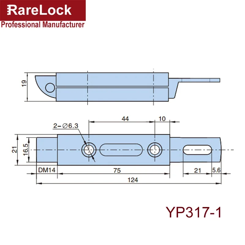 Door Latch Dead Bolts Hasp Lock for Balcony Window Cabinet Women Dress Fitting Room Rarelock YP317 G