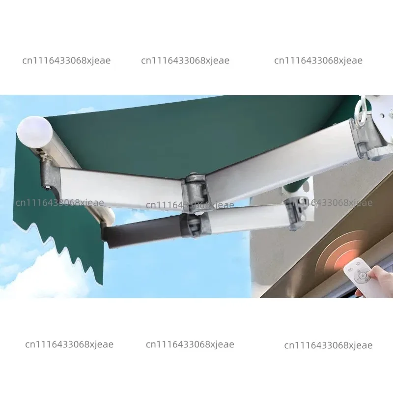 Electric Telescopic Awning Waterproof Sunshade Canopy for Home Eave Use