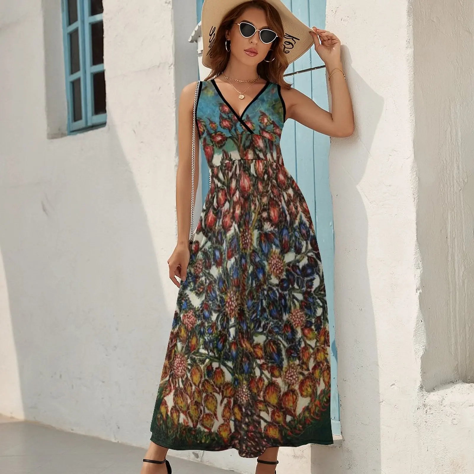 Tree of Life by Seraphine Louis - Favourite Artists Collection Sleeveless Dress women dresses Cocktail of dresses women dress