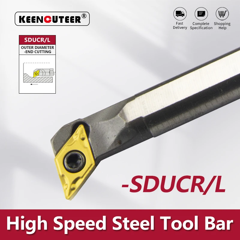 H08K-SDUCR07 H10K-SDUCR07 H12M-SDUCR07 H16Q-SDUCR07 High speed steel turning tool -SDUCR Bar Turning Holder Cutter Bar CNC Lathe