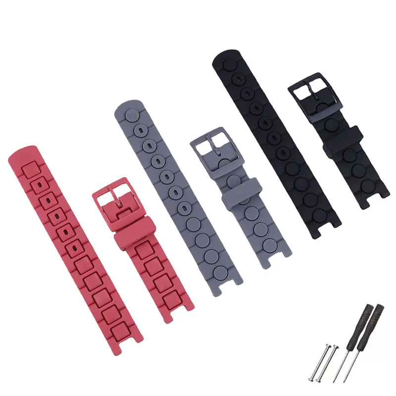 16 مللي متر الرجال الراتنج حزام ساعة اليد دبوس مشبك متوافق ل سواتش فليك فلاك ساعة أطفال النساء المطاط الرياضة الأساور أساور #6