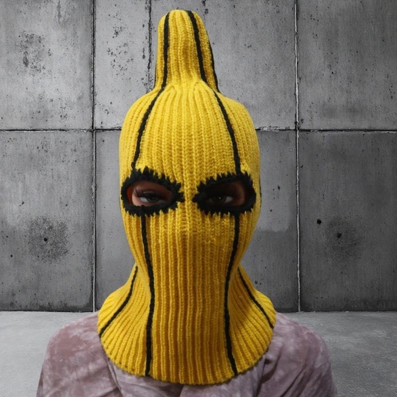 Knitted Banana Balaclava Mask For Adults Teens Winter Fun Costume Event view 6