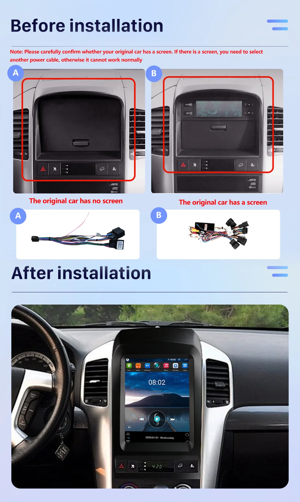 Android 8+128GB Car Stereo Radio For Chevrolet Captiva 2008-2012 Tesla Screen Radio Multimedia Player GPS Unit DSP Carplay