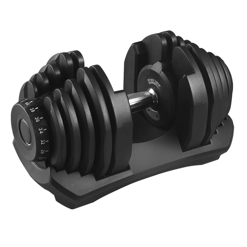 Free Weight Gym Dumbbell Set Quick Adjustable Training Equipment for Home Exercise Strength Core Gear  28kg