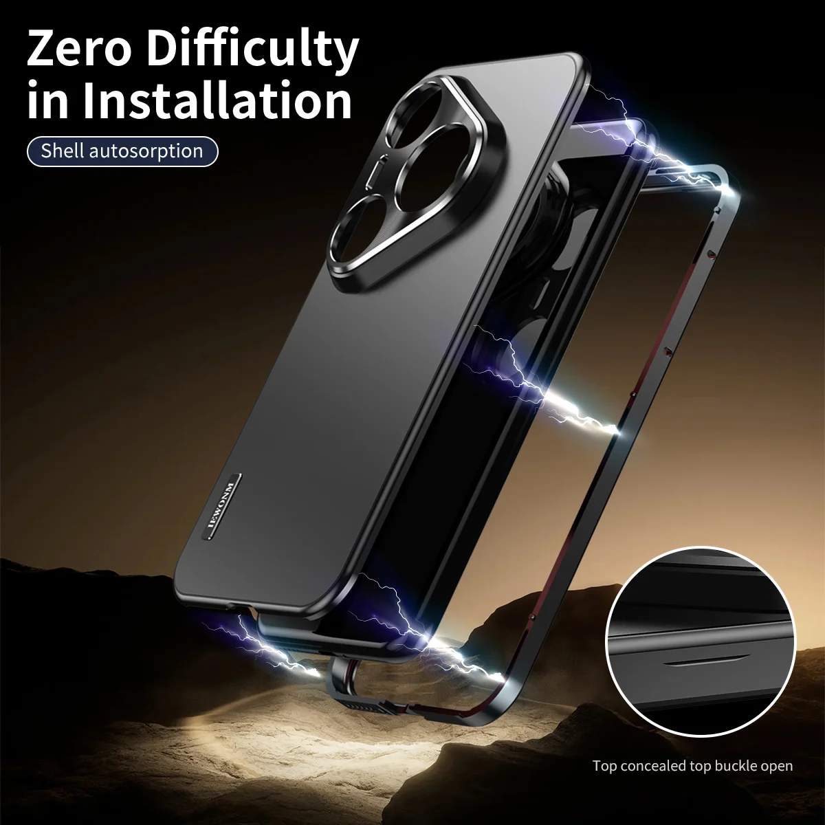 화웨이 푸라 80 70, 푸라 80 70 Pro, 푸라 80 70 울트라 폰 케이스 (렌즈 보호 기능, PC 후면 패널, 무광택 마감 업그레이드)