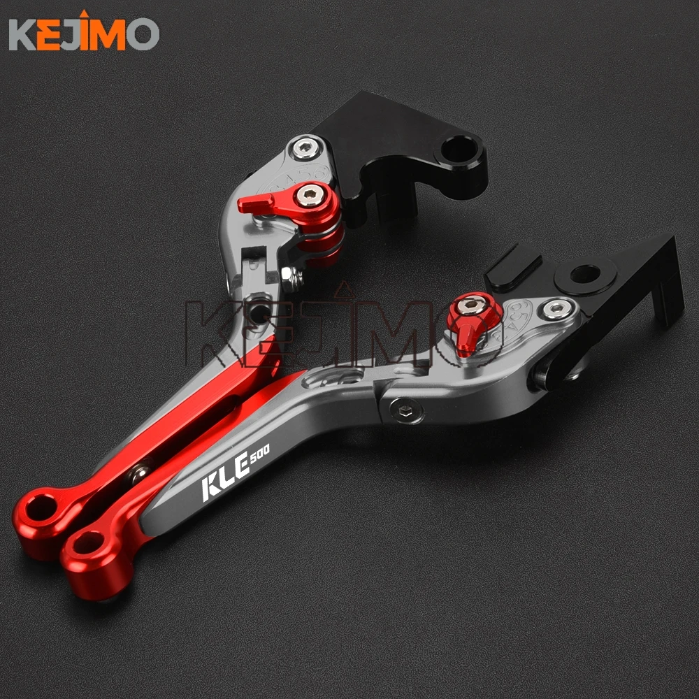 Motorcycle KLE500SE Adjustable Extendable Folding Brake Clutch Levers FOR KAWASAKI KLE500 KLE 500 SE ABS KLE 500 2025 2026 2027