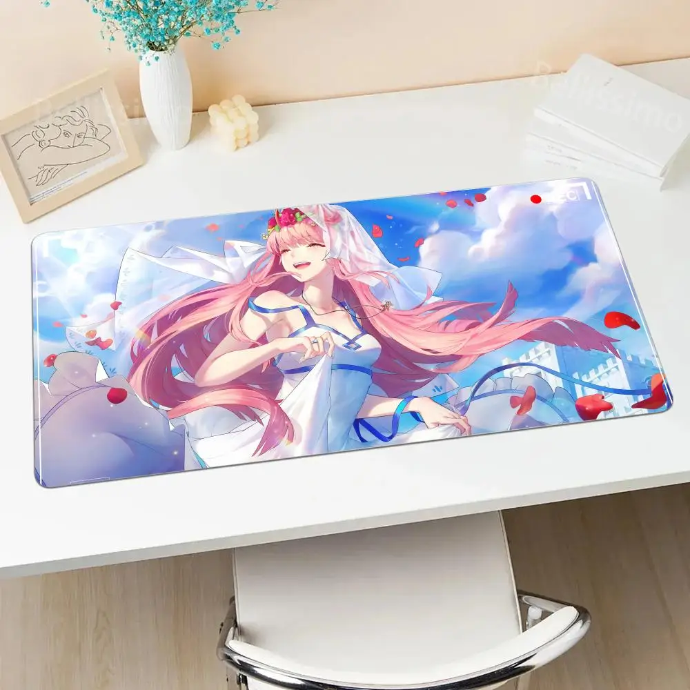 Top Selling Wholesale Anime Z_zero T_two Mouse Pad Rubber Mousepad Laptop Cushion Kawaii Small Mouse Mat INS Trend Mice Pad