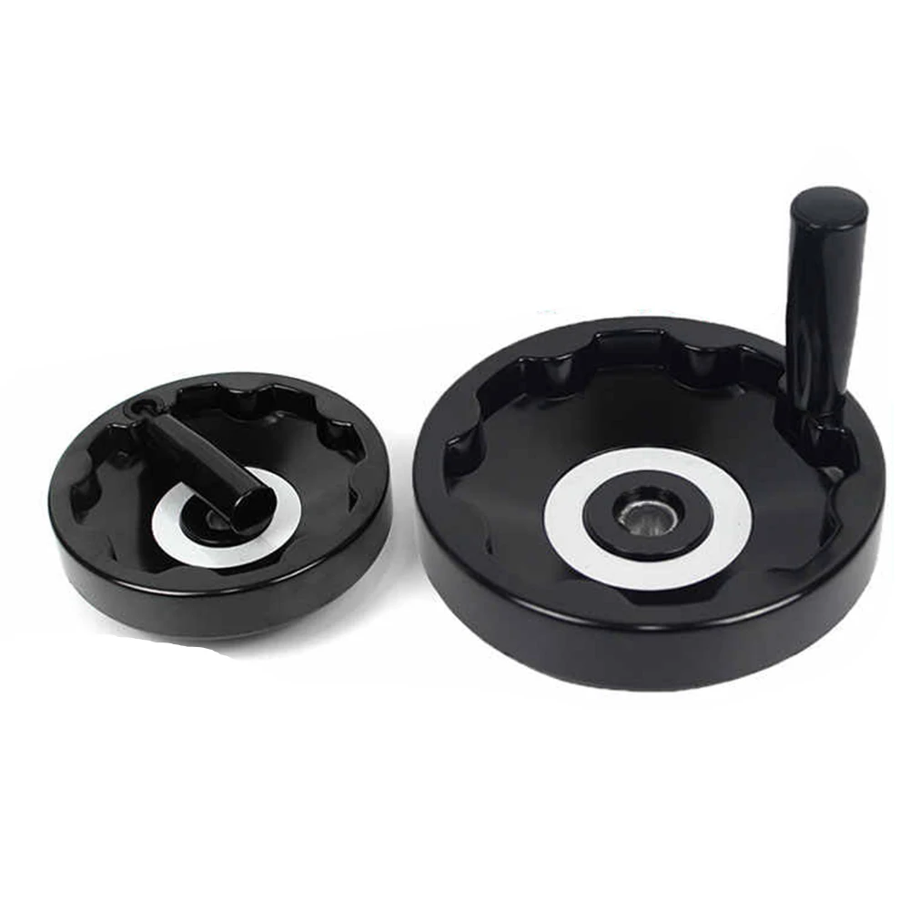 

1Pcs Foldable Full spoke Handwheel Handle M12-M22 Plastic Handwheel Lathe Milling Machine Handwheel Machine Tool Accessories