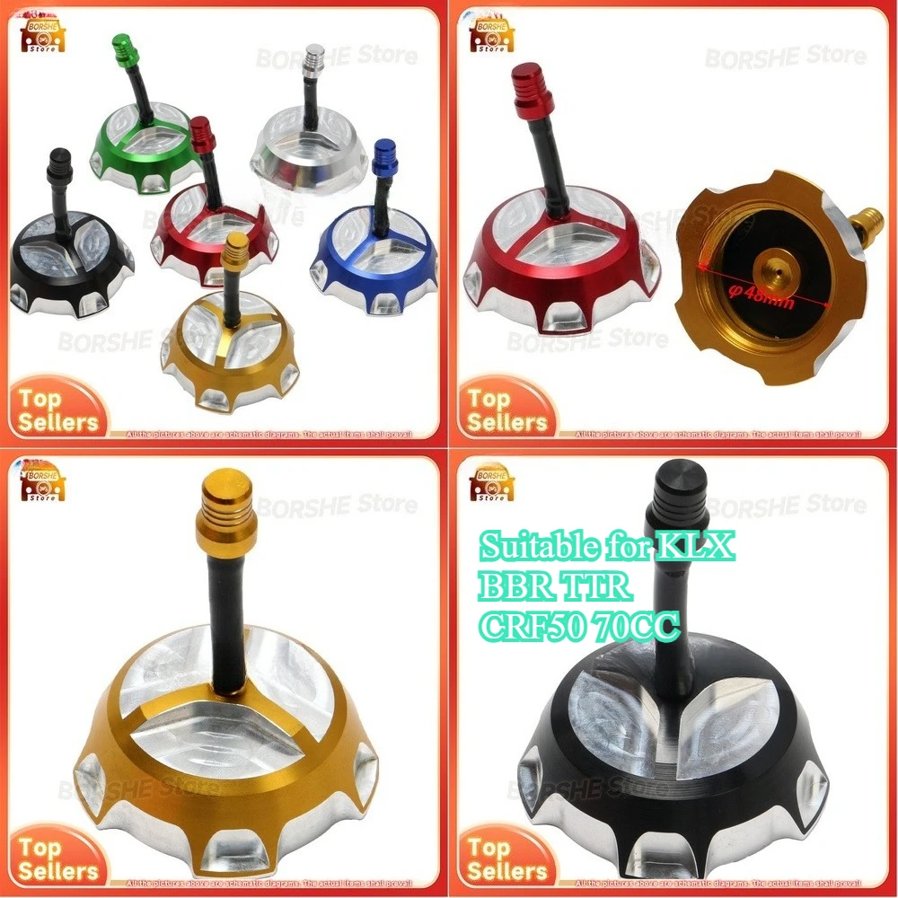 

Suitable for KLX BBR TTR CRF50 70CC CNC Fuel Tank Cap with Vent Cap Off Road Motorcycle Accessories