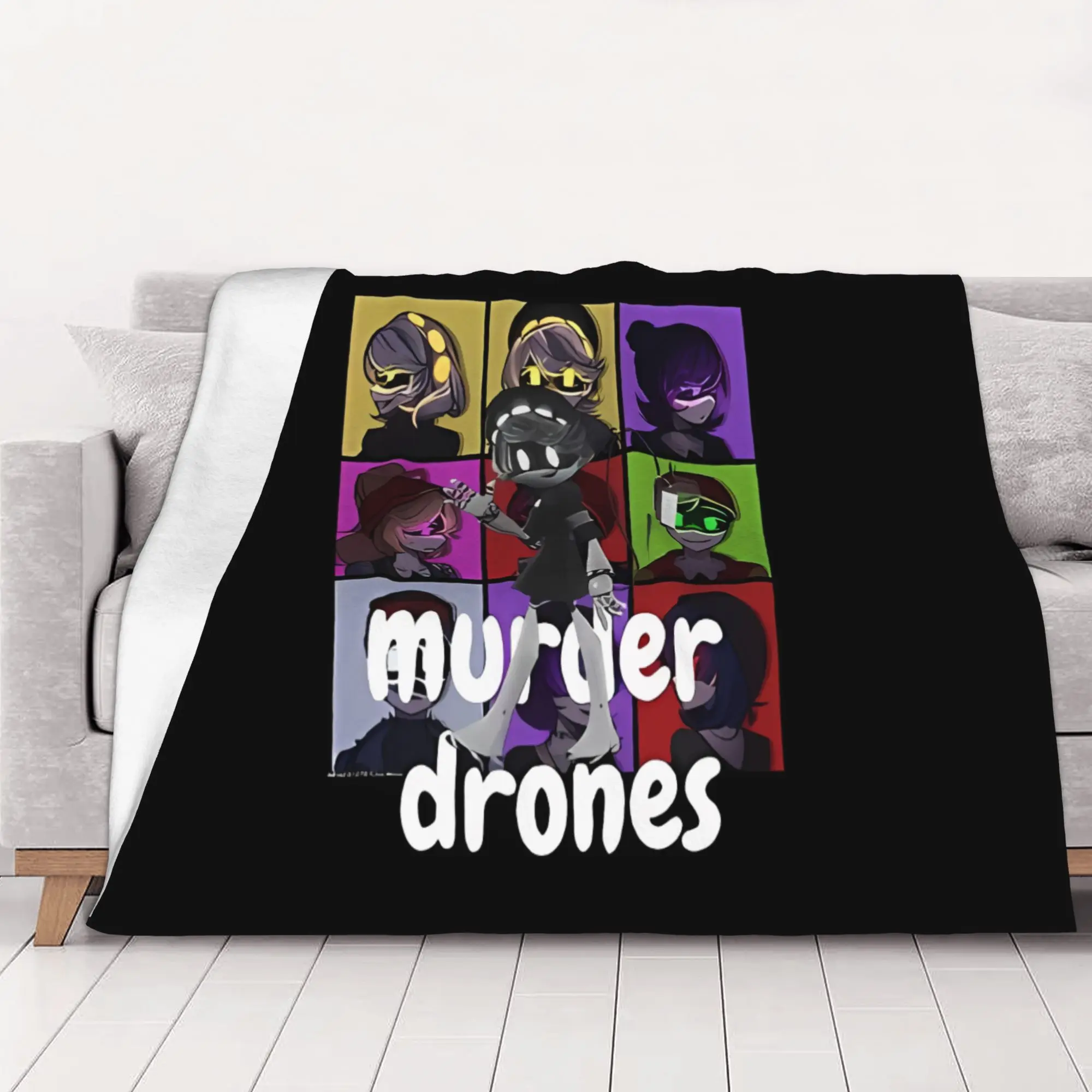 1PC home Cute Room Decor Classic Blanket Throw Blanket Murder Drones Novelty Warm Blanket All Season