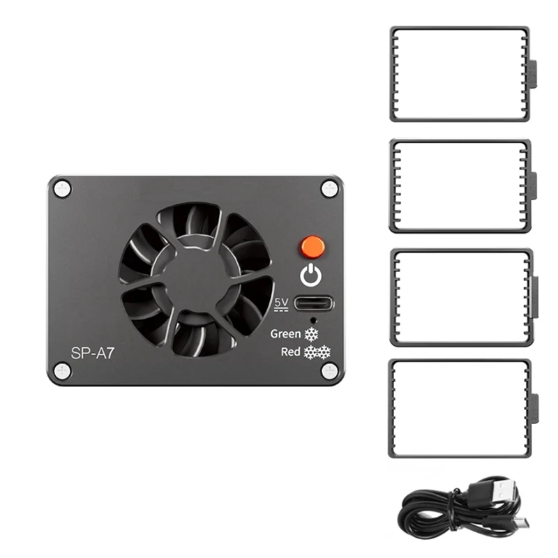 SP-A7 카메라 라디에이터 냉각 선풍기, 소니 캐논 후지 A7M4 ZVE1 A6700 A7C2 ZVE10 ZV1 R5 90D XS10 XT4 X-H2S 울트라 무소음