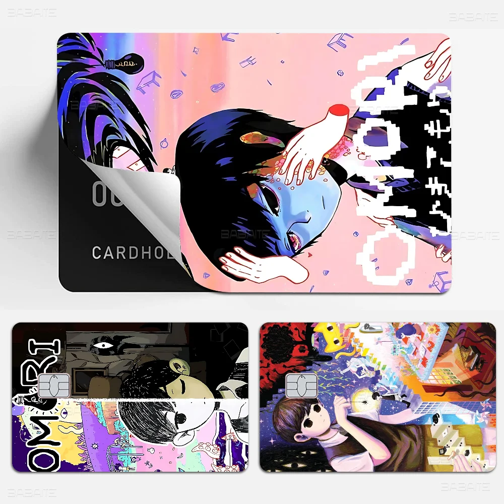 Game Omori Main Anime Spend Or Save Funny Shell On Off Ultra Thin No Fade Sticker Skin Cover Film For Debit Credit Card