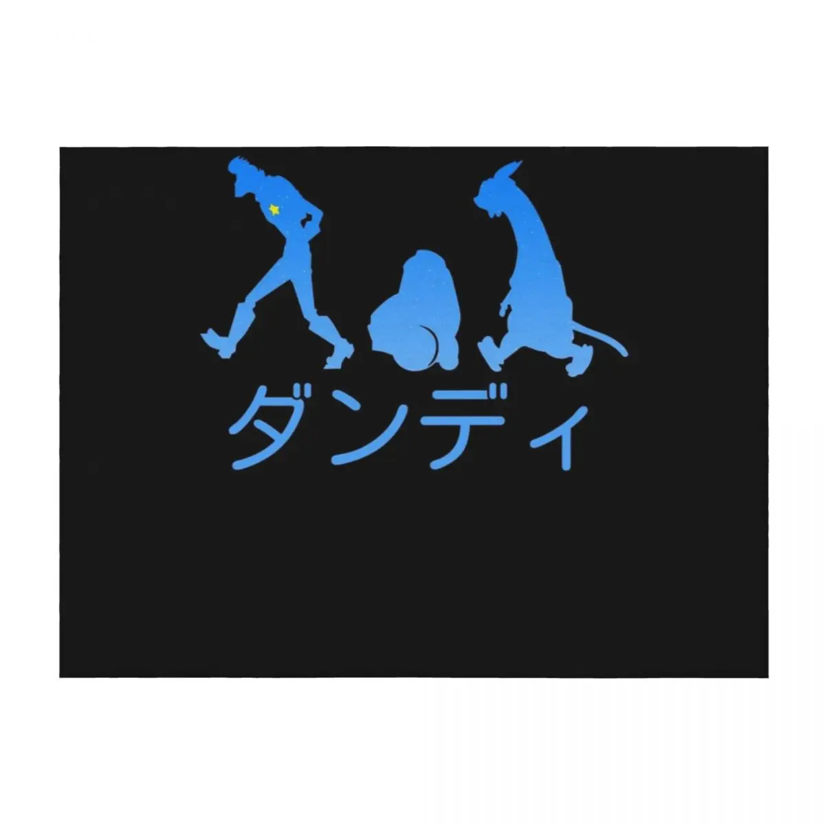 

Space Dandy Silhouette Dandy(Blue) Throw Blanket Soft Beds Thermals For Travel Retros Luxury St Blankets