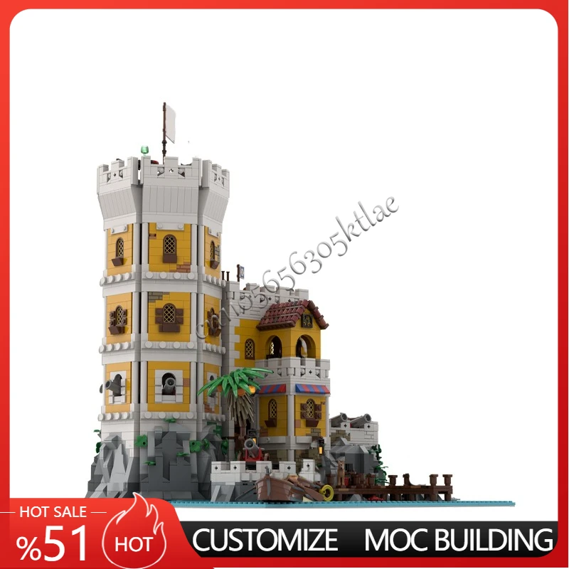 

4516Pcs MOC Sierra Madre Fortress Pirates World #6 Model Building DIY Sets Education Assembly Bricks Toys Kids Halloween Gifts