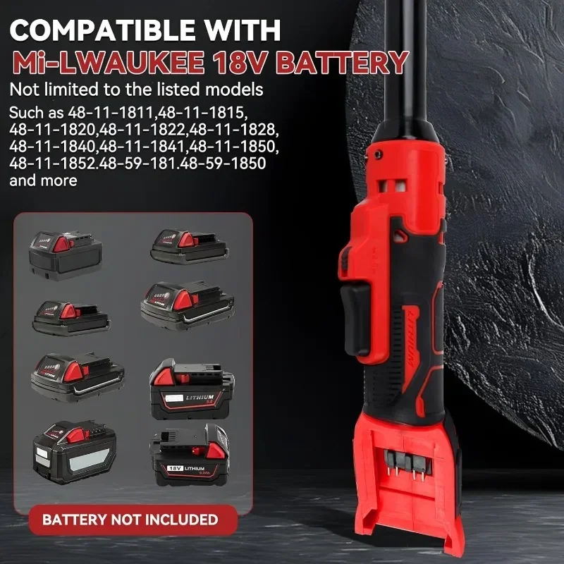VES Electric Ratchet Wrench 3/8" Extended Head Removal Screw Nut Cordless Driver Power Tools For Milwaukee 18V 20V Battery Pin view 4