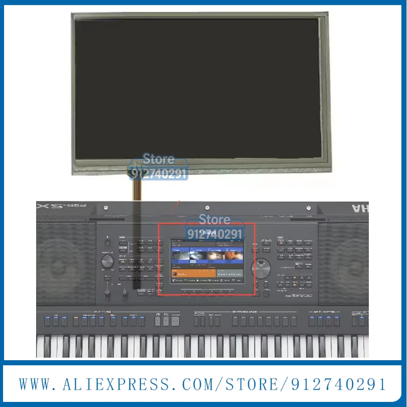LCD Display Screen With Touch Panel For 7 Inch Yamaha PSR-SX900 PSR-SX700 SX900 SX700 LCD Monitor