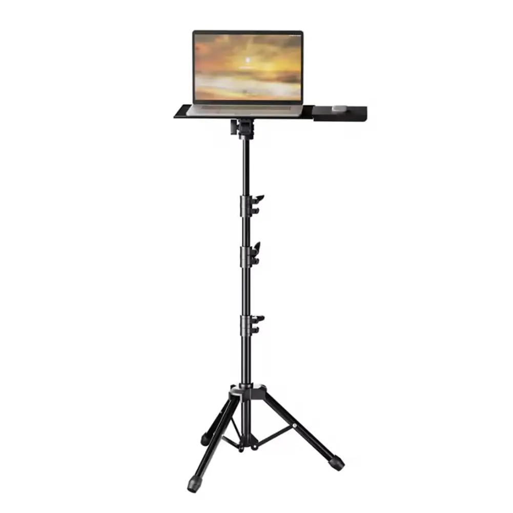 

Подставка для проектора, подставка для ноутбука с регулируемой высотой от 26 до 63 дюймов, сверхмощное крепление для проектора в качестве стойки для DJ, портативный высокий штатив