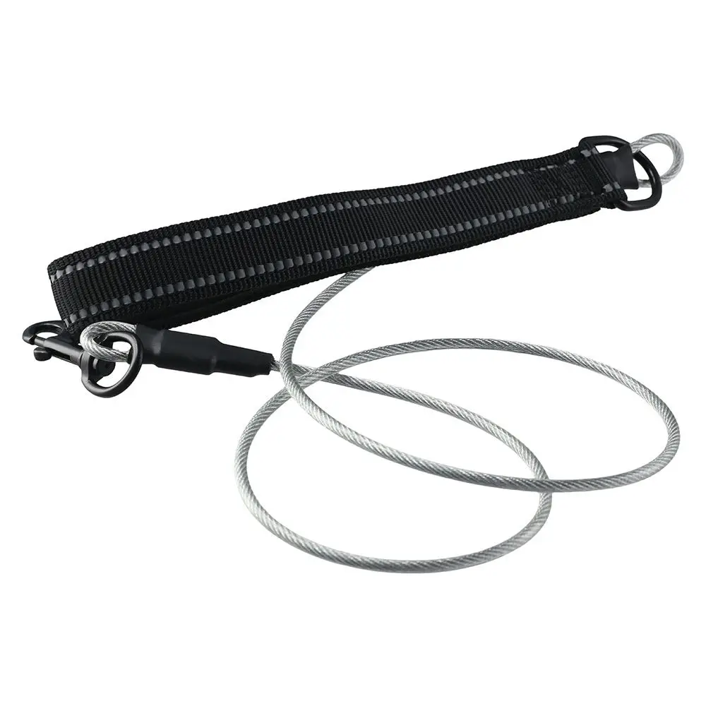 Leash 120CM Dog Lead Steel Cable Anti Bite Coated Wire Rope Heavy Duty Dog Chains Traction Rope Teething Puppies