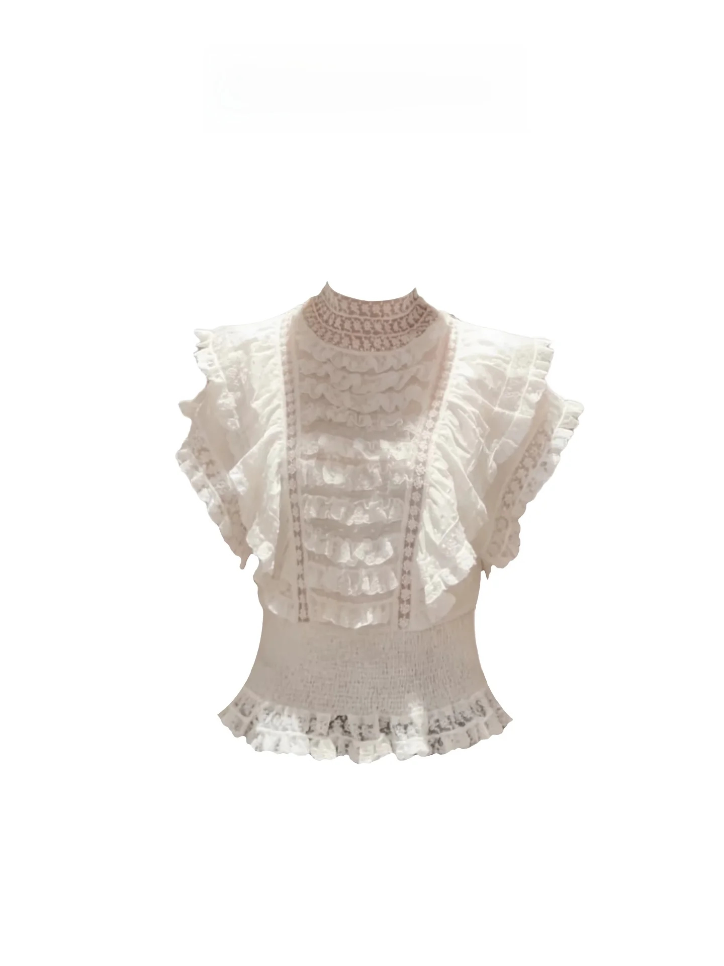 

HEZA Lace Trim Slim Fit irt Women's Summer Sle Casual Faion plus Size Floral Print f Button up ort Sve Top