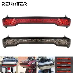 Motorcycle Rear Tour-Pak King Tour Pack LED Brake Turn Signal Light Tail Lamp For Harley Touring Road Glide Limited 2014-2022