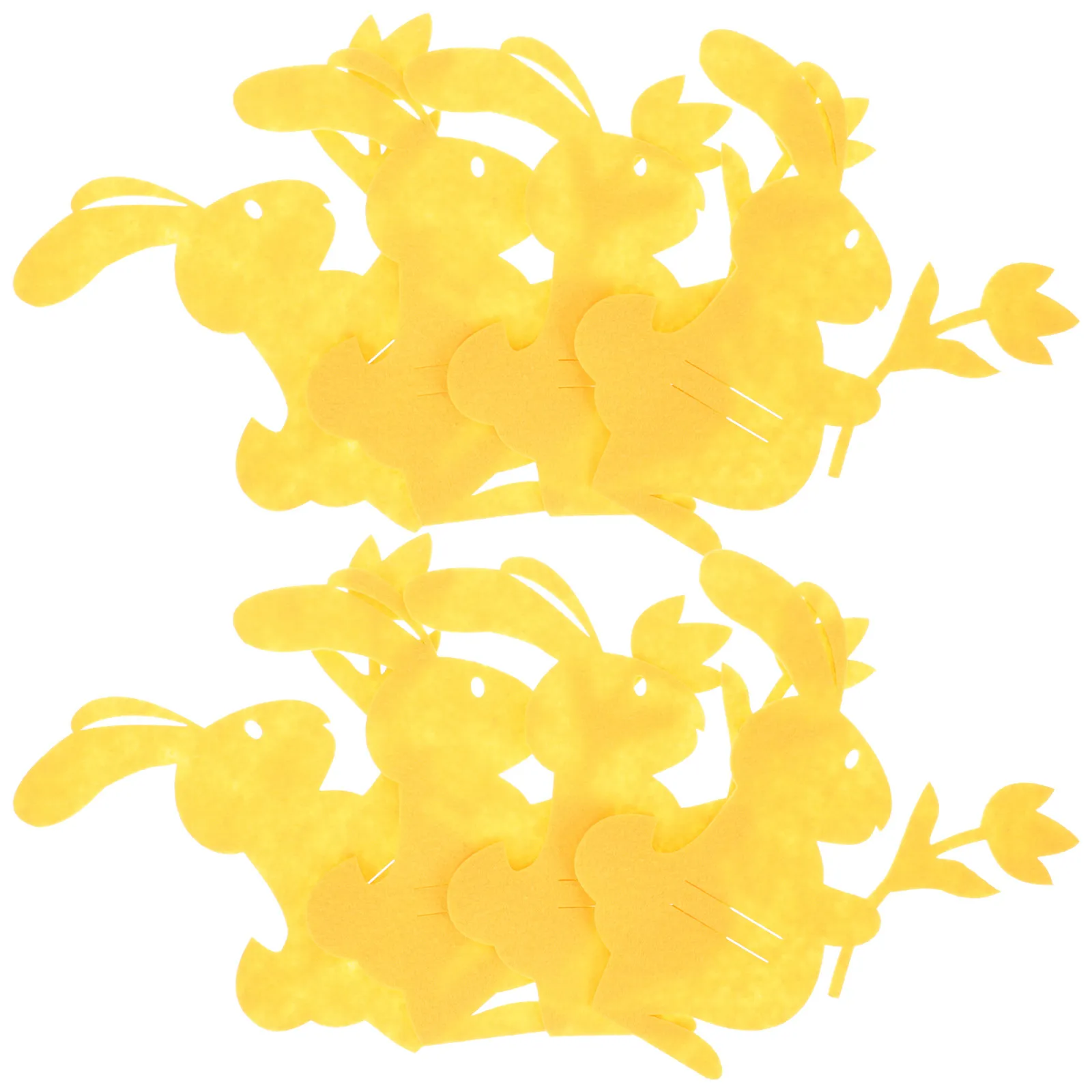 

8Pcs Nonwoven Easter Cutlery Pouch Set Cute Tableware Bags for Holiday Dinner Party Decoration Utensil Storage Solution