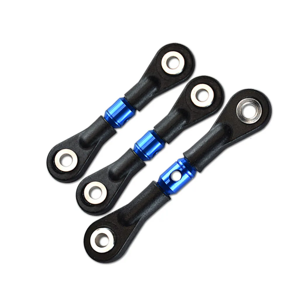 

3Pcs Steering Link Rod Servo Rod for Tamiya TT-02 TT-02T TT02 TT02T 1/10 RC Car Upgrade Parts Accessories Blue