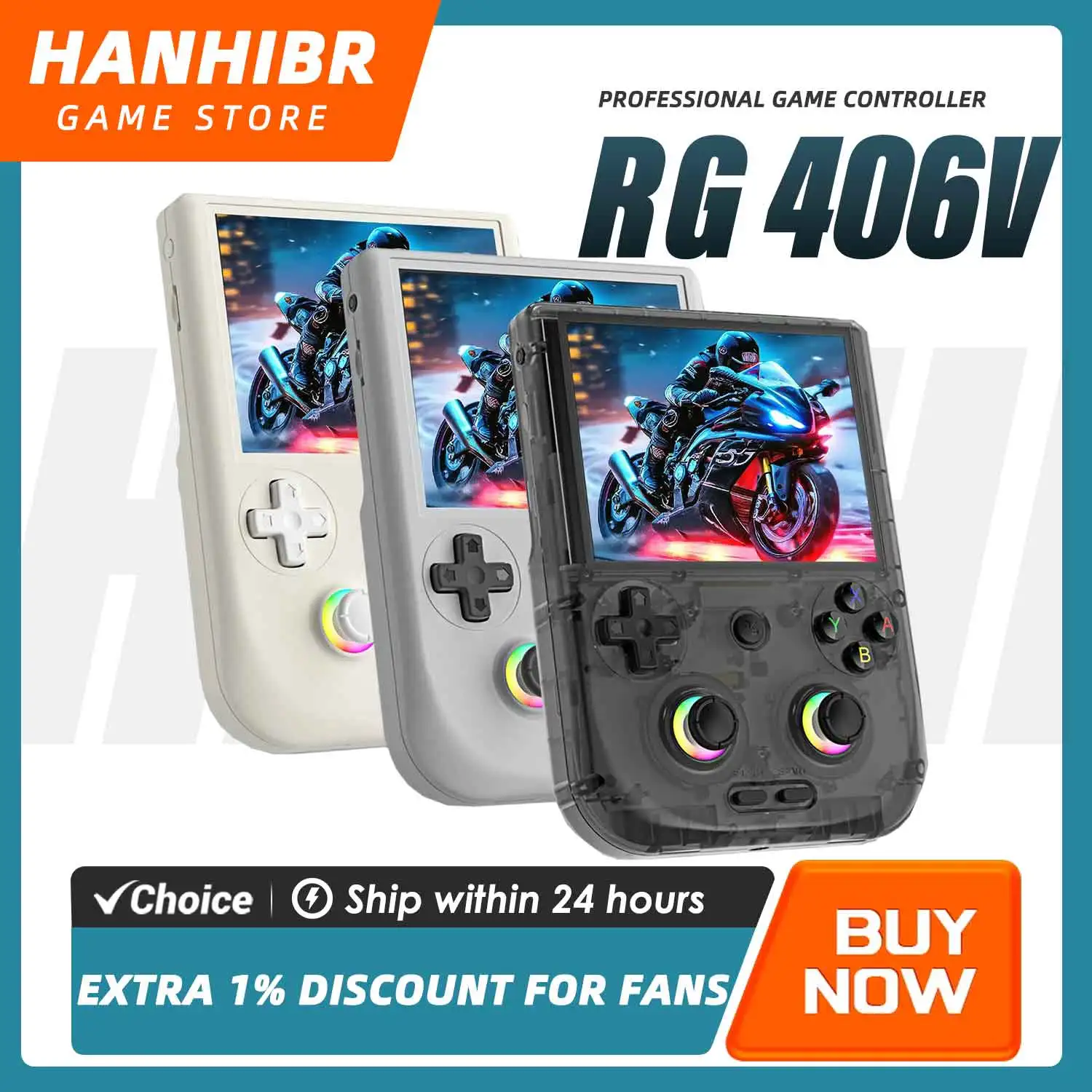 

Портативная игровая консоль ANBERNIC RG406V с вертикальным управлением, Android, 4-дюймовый OCA IPS-экран, процессор T820, 3D-джойстик Hall, RGB-подсветка, активное охлаждение, аккумулятор 5500 мАч, подарок