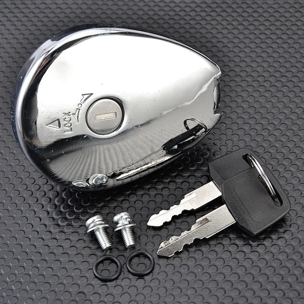 Gas Cap Fuel Tank Cover For Kawasaki VN1500 EN400 EN500 Vulcan 400 500 BJ250 EL250 ZL400 Eliminator 250 252 ZR1100 Zephyr 1100