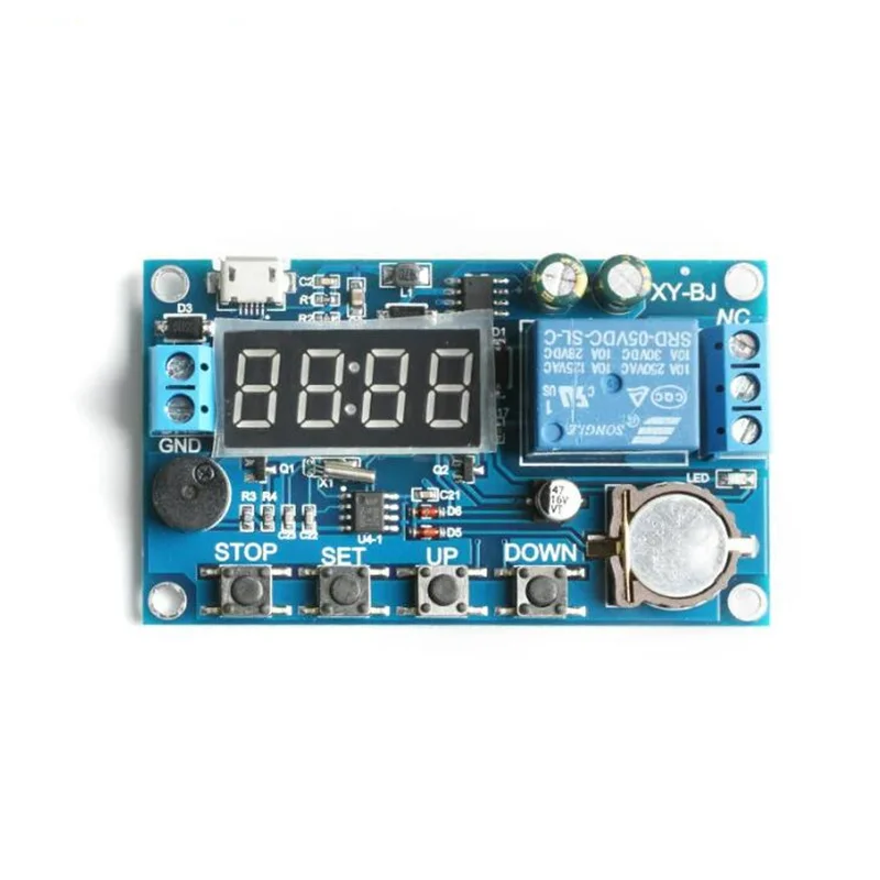 XY-BJ Real Time Timing Delay Timer Relay Module DC5-60V Switch Control Board Module Clock Synchronization Multiple Mode Control