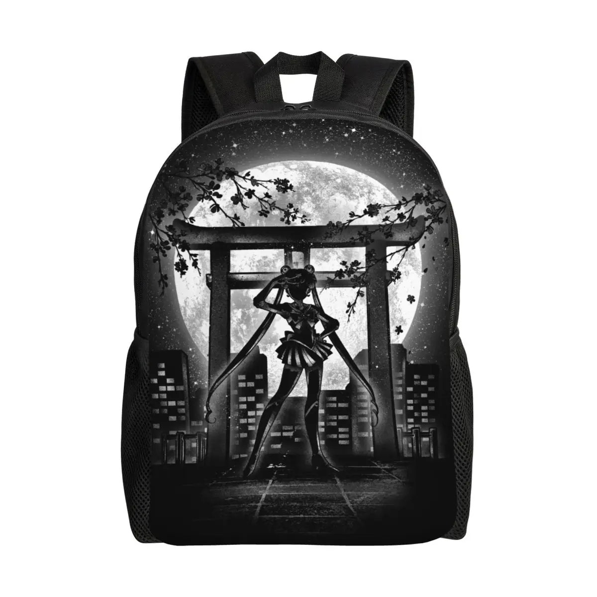 

Рюкзак Custom Super Moon Power Magical Girl Anime для мужчин и женщин, водонепроницаемый, для школы и колледжа, с принтом, сумка для книг