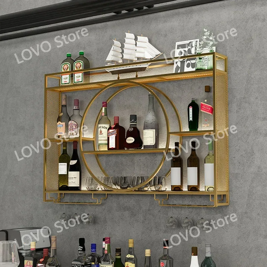 Support Mural Simple Miniature, Porte-Bouchon de Vin, Rangement en Verre, Décoration d'Armoire, Meubles Bar, Tasse Noire