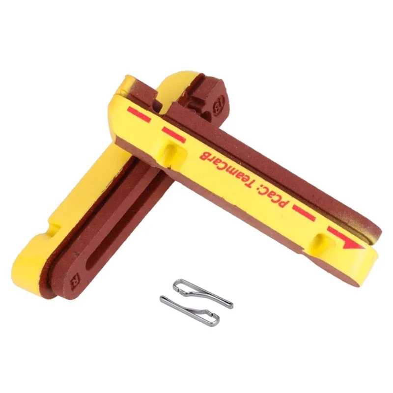 Bike Disc Brake Pads, 1 Pair Bicycle Brake Pads Road Rubber Bike Brake Shoes For Carbon Rims Wheel Durable and Practical