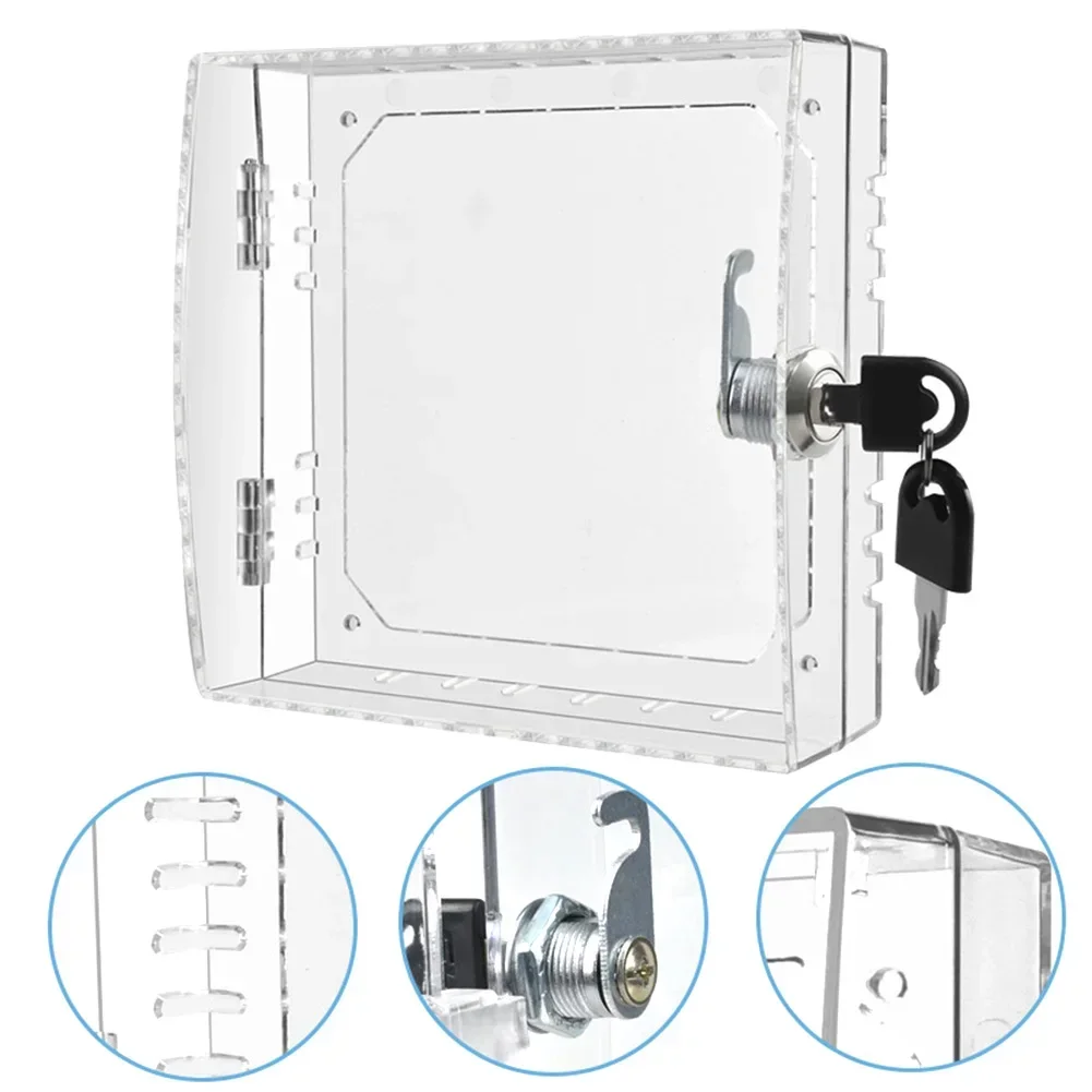 

Protective Lock Box Cover for Thermostats Crafted from Acrylic Includes 2 Keys for Enhanced Security and Easy Access
