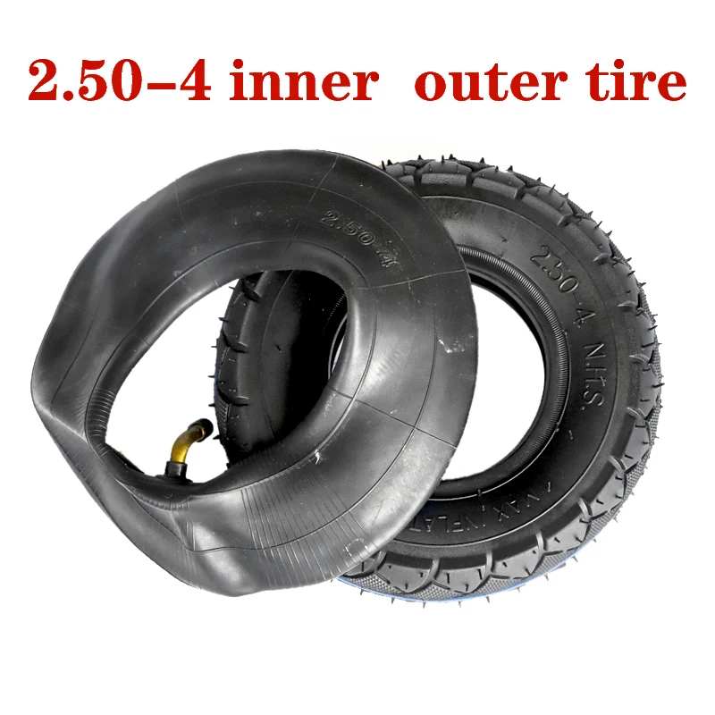 9-Inch  Electric Scooter Tyre2.80-4 inner tube 2.50-4 Outer Tire 250-4 280-4 Front Rear Wheel 2.80/2.50-4 Pneumatic Tyre