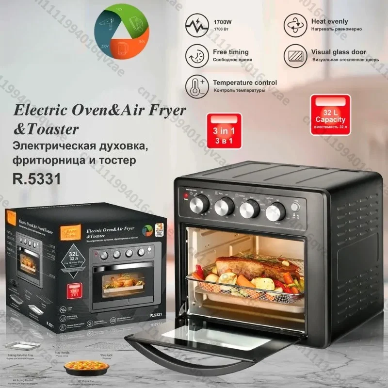 Large-capacity Oven Household High-power Three-in-one Multi-functional Air Fryer Spit Driver 32l