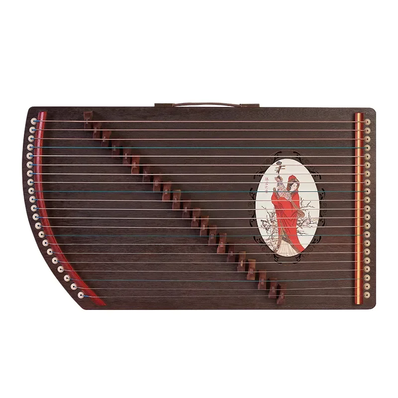 

Portable Mini Guzheng 21 Strings Professional Finger Trainer Beginner Small Guzheng Musical Instruments with Accessories Gifts