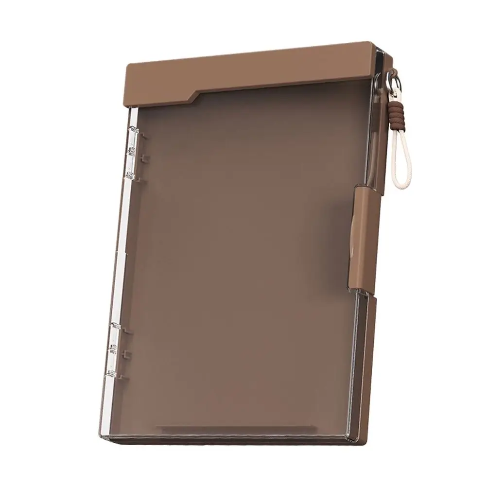 Plastic Document Storage Box Transparent Dust Proof Archive Box Multifunctional Stackable File Organizer Document Management