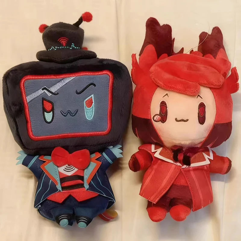 

Плюшевая кукла-подвеска Вокс из Hazbin Hotel, 10 см, коллекционная мини-игрушка, мягкая игрушка Вокс, подарки на праздники и день рождения, куклы для рюкзака