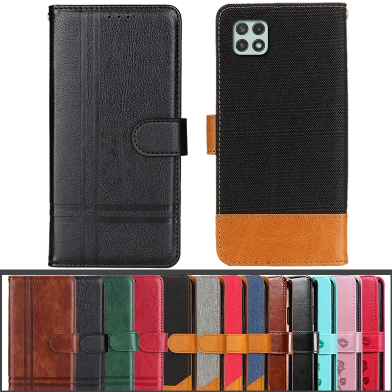 For Samsung Galaxy A22 5G Coque Card Holder Hasp Wallet Bag Flip For For Samsung A22 5G GalaxyA22 5G A226B A226BRN Cover Etui