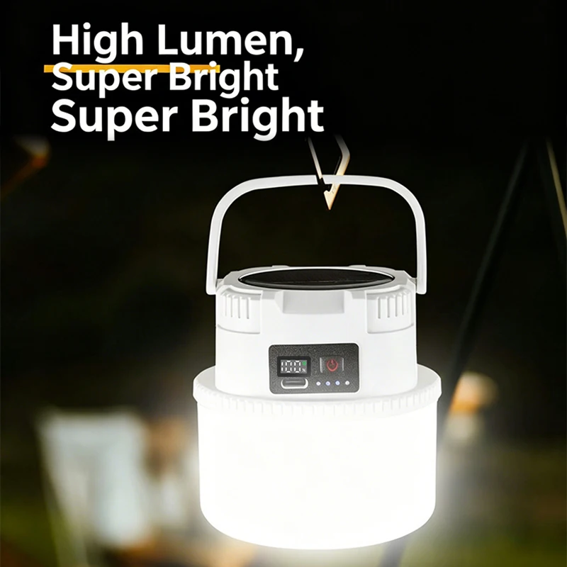 Solar Charging Floodlight Camping Lamp, Outdoor Campsite Lighting, Multifunctional Hanging Lamp