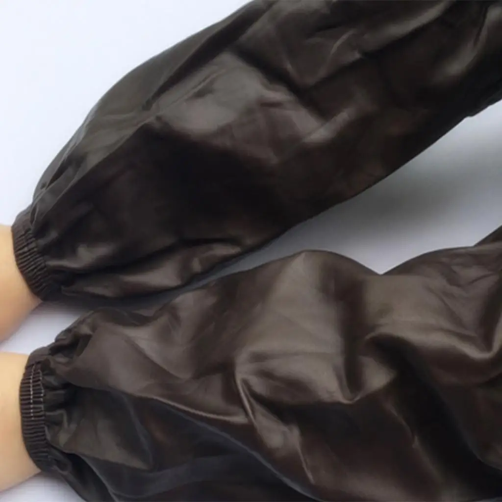 Waterproof Cooking Oversleeves Artificial Leather Arm Protector Cleaning Sleeve Cover for Kitchen Work